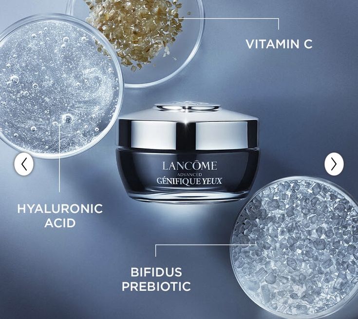 kem mắt tốt cho tuổi 40 thường chứa vitamin C, hyaluronic...