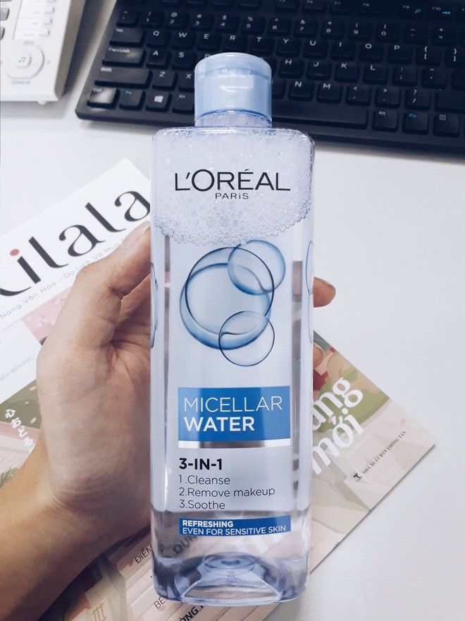 Nước tẩy trang Loreal xanh nhạt cho da dầu
