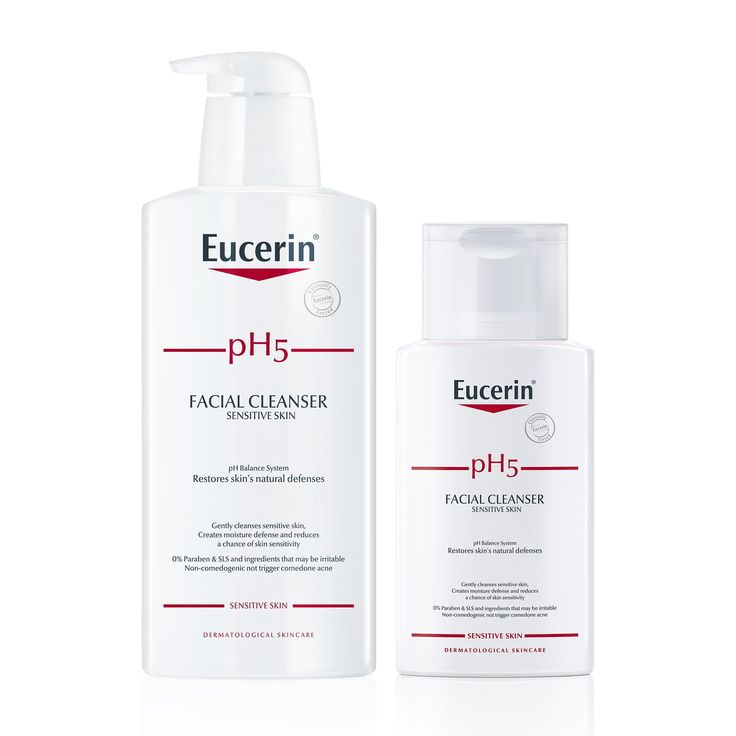 Sữa rửa mặt Eucerin PH5 Sensitive Skin Facial tuyệt vời cho làn da nhạy cảm