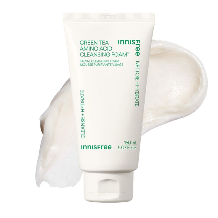 Sữa rửa mặt Hàn Quốc Innisfree trà xanh Green Tea Amino Hydrating Cleansing Foam