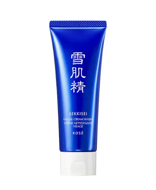 Sữa rửa mặt màu xanh dương Sekkisei Facial Cream Wash