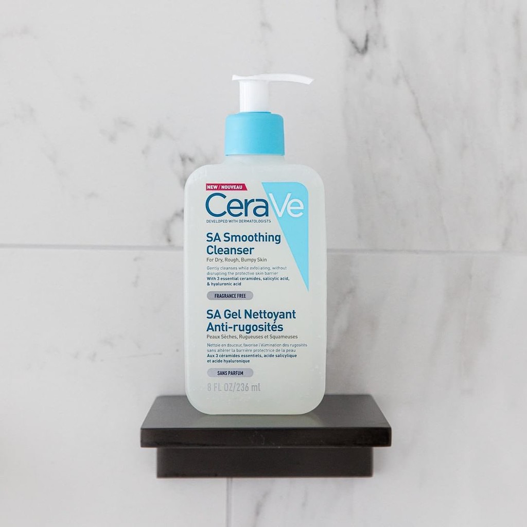 Sữa rửa mặt tẩy tế bào chết trên da Cerave SA Smoothing Cleanser