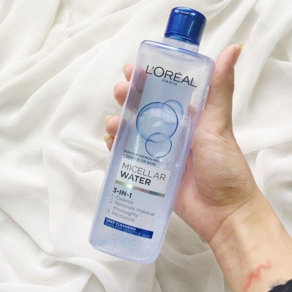 nước tẩy trang Loreal màu xanh đậm chai lớn