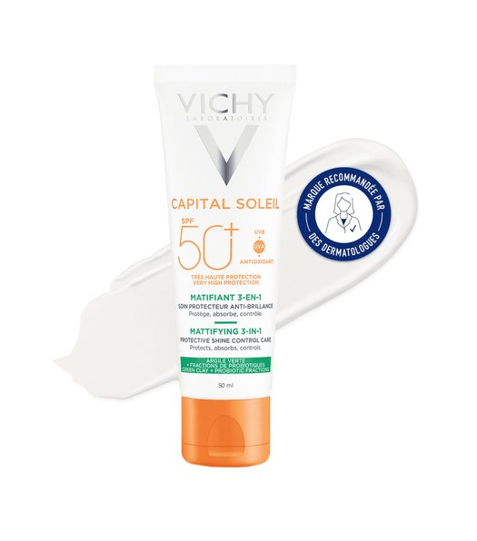 Kem chống nắng Vichy cho da dầu Capital Soleil Mattifying 3 in 1