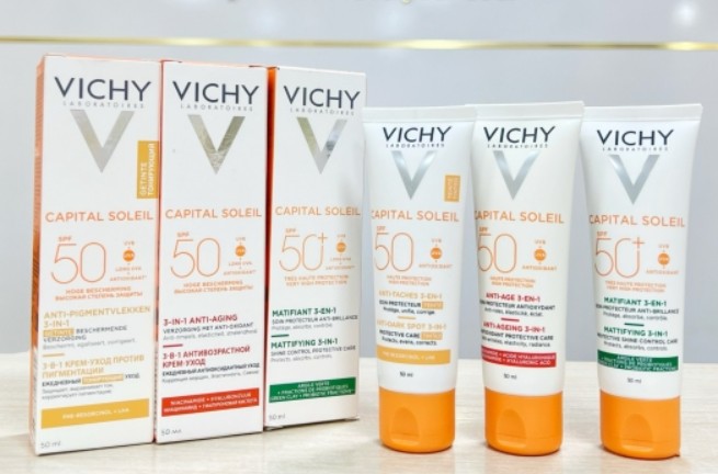 Kem chống nắng Vichy 3 in 1