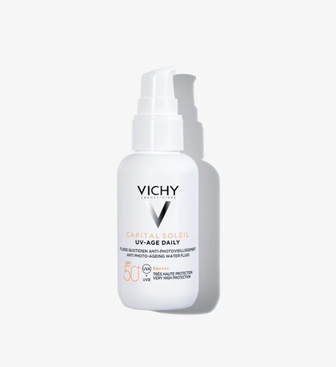 Kem chống nắng Vichy cho da khô lão hóa Capital Soleil  UV-Age Daily SPF50