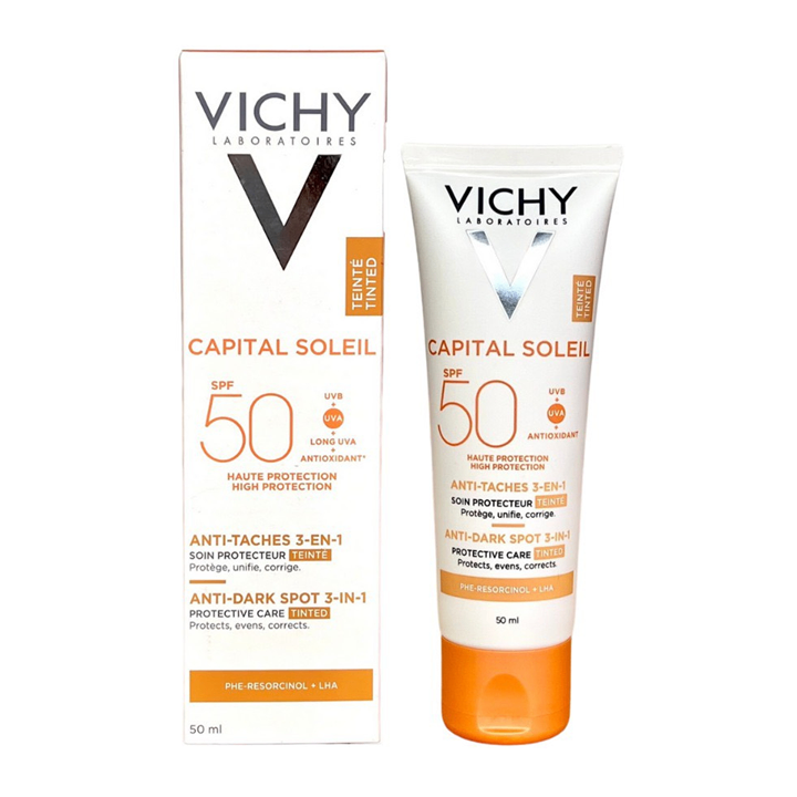 Kem chống nắng Vichy cho da nám Capital Soleil Anti-Age 3-En-1