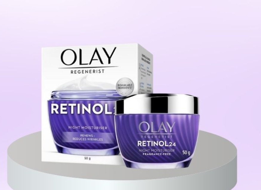 Kem dưỡng Olay Retinol24 Night Móituriser - một trong những kem dưỡng Olay ban đêm tốt nhất nâng cơ, giảm nếp nhăn