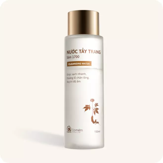nước tẩy trang sâm 1700 Cỏ mềm tốt cho tuổi 40